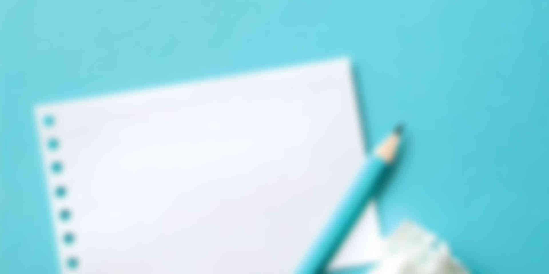 How to make important information stand out - blank-paper-with-blue-pencil